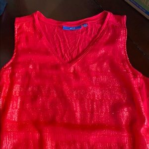 Red tank top with sparkles